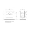 База под раковину подвесная BELBAGNO UNO-MINI-700-2C-SO-BO
