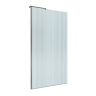 Душевая перегородка BELBAGNO UNO-L-1-TB-100-FL-GM 1000x2000 мм Оружейная сталь