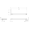 Душевая перегородка BELBAGNO UNO-L-1-TB-90-FL-Cr 900x2000 мм хром