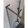 Душевая перегородка BELBAGNO UNO UNO-L-1-TB-100-C-GM 100 см, профиль оружейная сталь матовый, стекло прозрачное