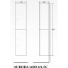 Шкаф подвесной Bianco Lucido BELBAGNO AURORA-1600-2A-SC-BL-P-R