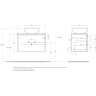 Тумба Rovere Nebrasca Nature 80 см BELBAGNO KRAFT KRAFT80RNN-KEPMCO-1306-SET